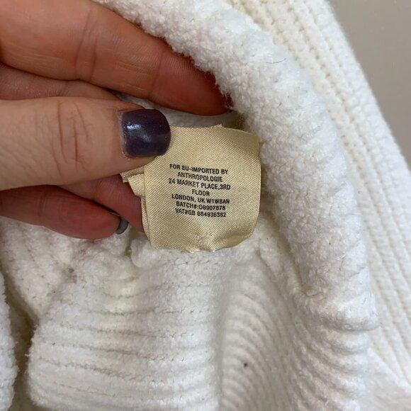 Anthropologie Cotton Blend Hooded Sweater - Picture 9 of 11